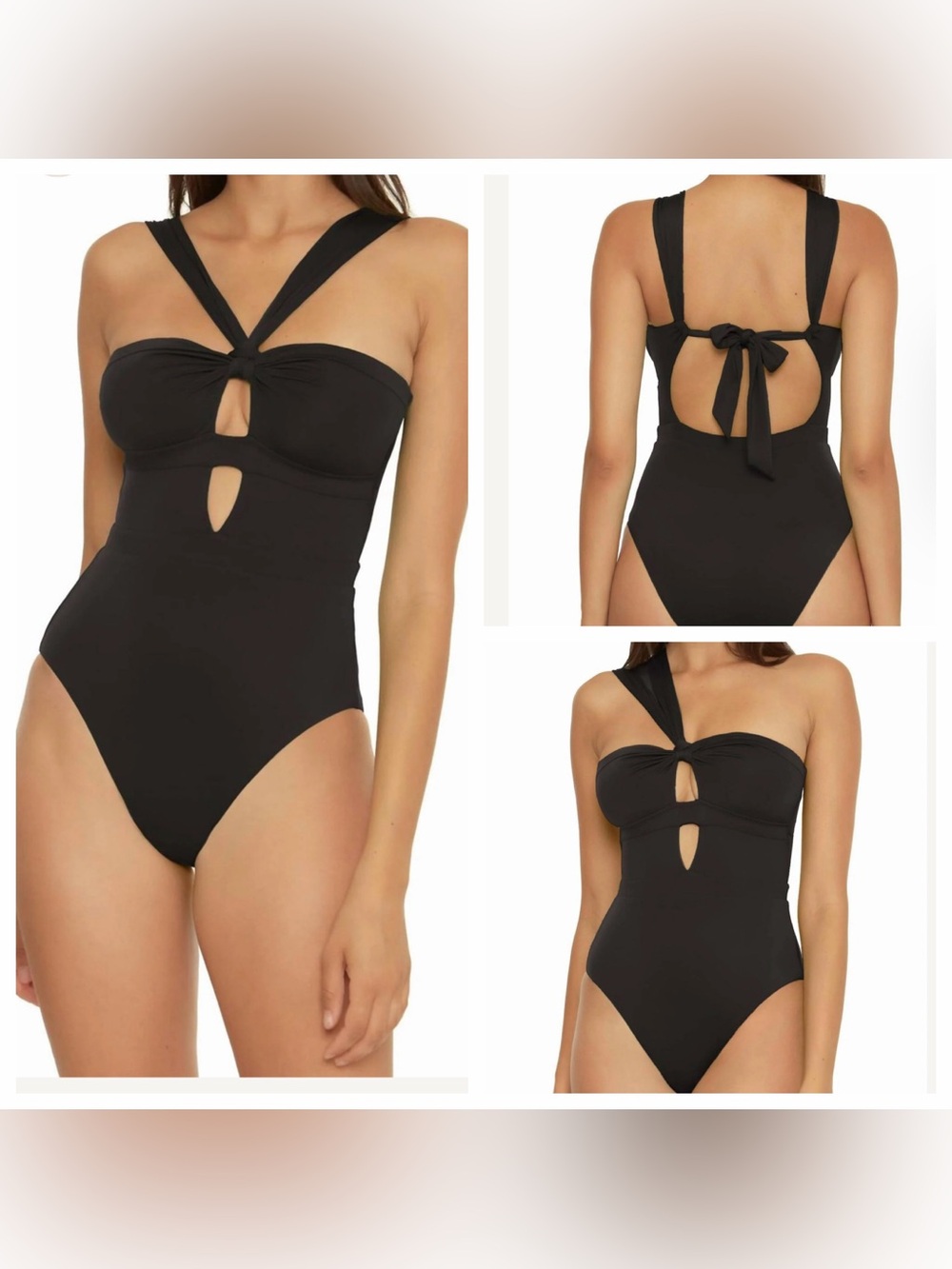 BECCA Color Code Rylie Convertible Bandeau One Piece Swimsuit size M $138